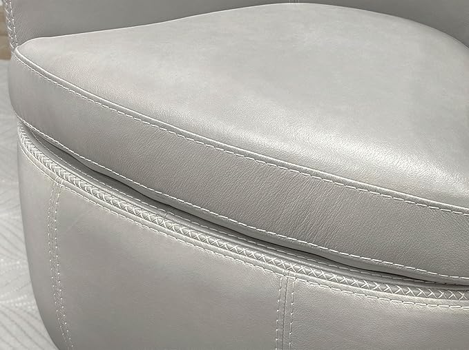 Parker Living Barolo - Steamboat Ice 100% Italian Leather Swivel Club Chair