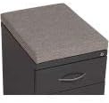 Hirsh Industries Inc 2 Drawer Box/File Pedestal Charcoal with Gray Cushion Top 23-3/4H