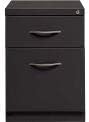 Global Industrial 2 Drawer Box/File Pedestal 15 W x 20 D x 21-3/4H Charcoal