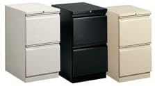 Mobile Pedestal- File-File- R Pull- 15in.x19-.88in.x28in.- Black