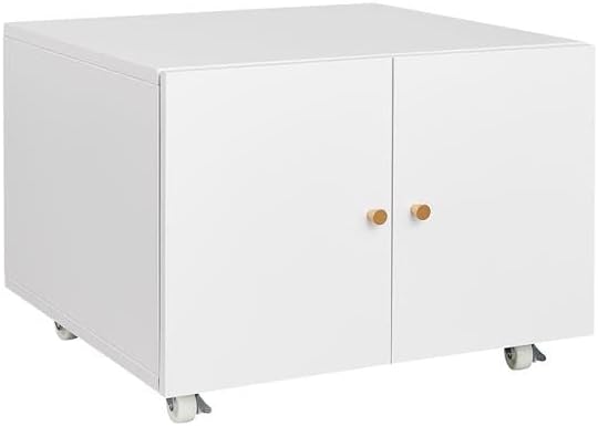 Office Storage Cabinet Printer Stand for Office Supplies and File Storage Filing Cabinet Mobile File Cabinet with Wheels Copier Cabinet Rolling Printer Cart with Storage for Printer Scanner