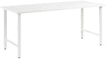 Bush Business Furniture Hustle 72W x 30D Computer Desk with Metal Legs in White Modular Office Table for Home and Professional Workspace