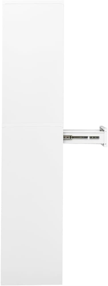 Steel Storage Cabinet Metal Office Cabinet 70.9 Steel Lockable File Cabinet Metal Tool Cabinet for for OfficeHome White 35.4x15.7x70.9 Steel and Tempered Glass(Style H)