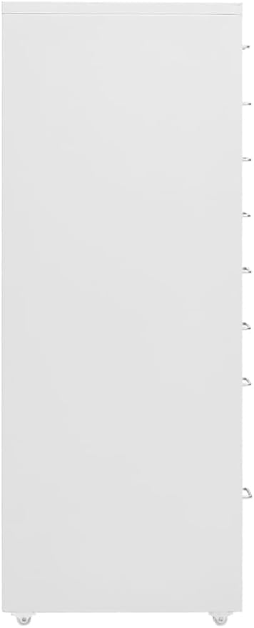 ELEFOCUS Furniture-Sets-Mobile File Cabinet White 28x41x109 cm Metal(Color:Default)