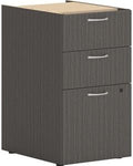 15 in. 2 x Box &amp File Mod Pedestal Support Desk Component Drawer - Steel Ball Bearing Slate Teak Laminate