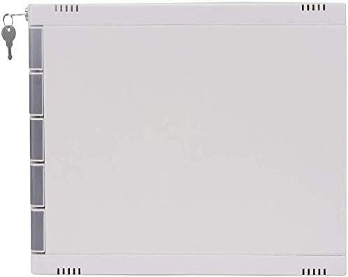 Filing Cabinet Convenient Flat Grey Five Locking Upper Drawers Practical Drawers Plastic Bookcase(Color:Gray)