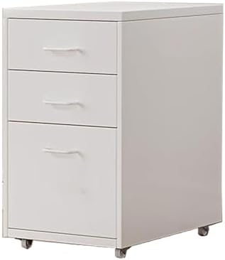 Yellow Iron File Cabinet Under Desk Rolling Drawer Storage Removable File Organizer Compact Size 28x41x48cm Perfect for Home Office Efficient File Management