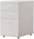 Yellow Iron File Cabinet Under Desk Rolling Drawer Storage Removable File Organizer Compact Size 28x41x48cm Perfect for Home Office Efficient File Management