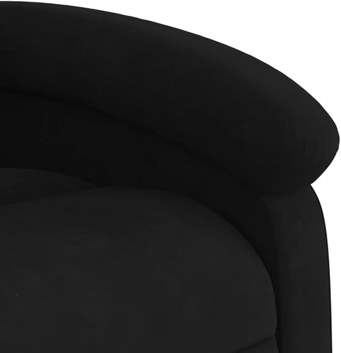 Massage Recliner Chair Manual Recliner Chair with Massage Single Sofa Home Theater Seating Comfy Living Room Single Sofa Chair Black Velvet-33