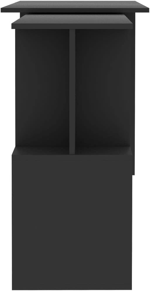 Rotatable L Shaped Desk Computer Corner Desk Home Office Writing Desk Space-Saving Workstation Table Modern Simple Wooden Desk Gray 78.7x19.7x29.9