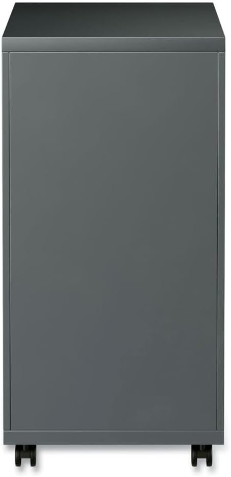 Alera PBBBFCH Three-Drawer Metal Pedestal File w/Full-Length Pull 14 7/8 x 19 1/8 Charcoal