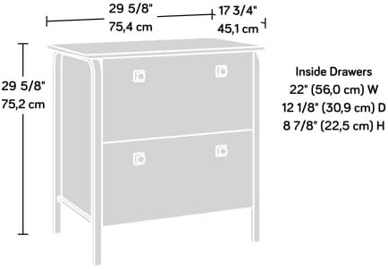 2 Drawer Small File Cabinet with Lock Under Desk Locking Storage Drawers Organizer for HomeModern Office Filing CabinetsOakdk