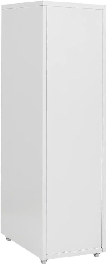 ELEFOCUS Furniture-Sets-Mobile File Cabinet White 28x41x109 cm Metal(Color:Default)