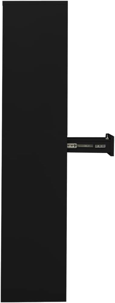 Metal Office Cabinet 70.9 Tall Steel Lockable File CabinetLocking Tool Cabinet Garage Steel Storage Cabinet for Home Office Black 35.4x15.7x70.9 Steel(G) -AA