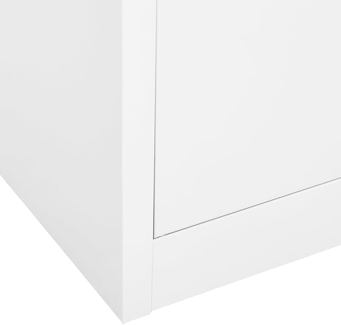 Steel Storage Cabinet Metal Office Cabinet 70.9 Steel Lockable File Cabinet Metal Tool Cabinet for for OfficeHome White 35.4x15.7x70.9 Steel and Tempered Glass(Style H)