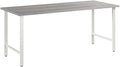 Bush Business Furniture HYD148WH Hybrid 48-Inch Computer Table Desk with Metal Legs White