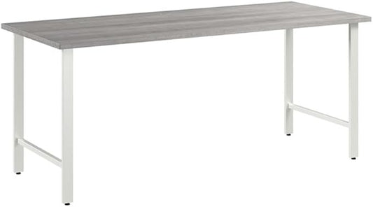 Bush Business Furniture HYD148WH Hybrid 48-Inch Computer Table Desk with Metal Legs White