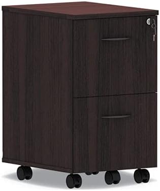 Valencia Series Mobile File &amp File Pedestal Mahogany