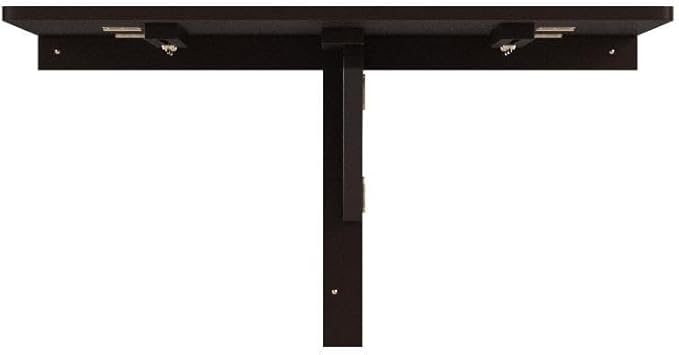 Tangkula 31.5 Wall Mounted Folding Desk Drop-Leaf Floating Desk with Spacious Surface Space-Saving Foldable Wall Table for Study Bedroom Bathroom Balcony &amp Small Spaces