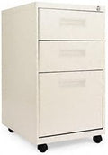 Alera® Three-Drawer Mobile Pedestal File with Visible Casters FILEMBLEB/B/F20X28PY 53P6725 (Pack of2)