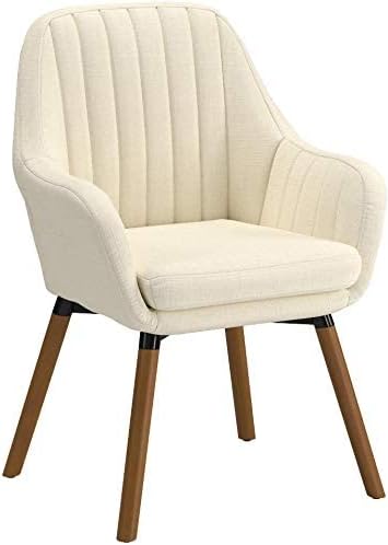 Roundhill Furniture Tuchico Contemporary Fabric Accent Chair Arm Rest Tan