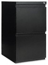 Alera® Two-Drawer Mobile Pedestal File with Recessed Casters and Full Length Pull FILEMBLEF/F19X28BK (Pack of2)