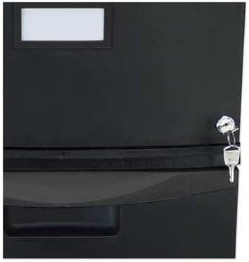 Single-Drawer Mobile Filing Cabinet 14-3/4w x 18-1/4d x 12-3/4h Black
