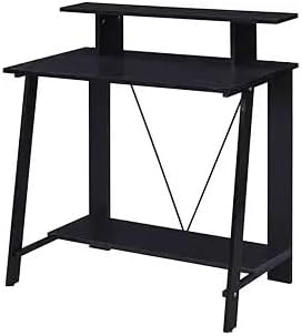 Maykoosh Black Writing Desk - Modern Computer Table for Home Office