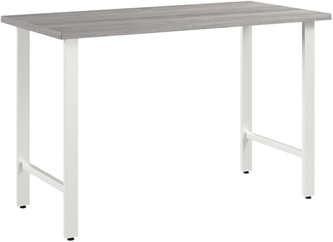 Bush Business Furniture Hustle Tall 5 Shelf Bookcase in White Large Freestanding Bookshelf for Home Office and Professional Workspace