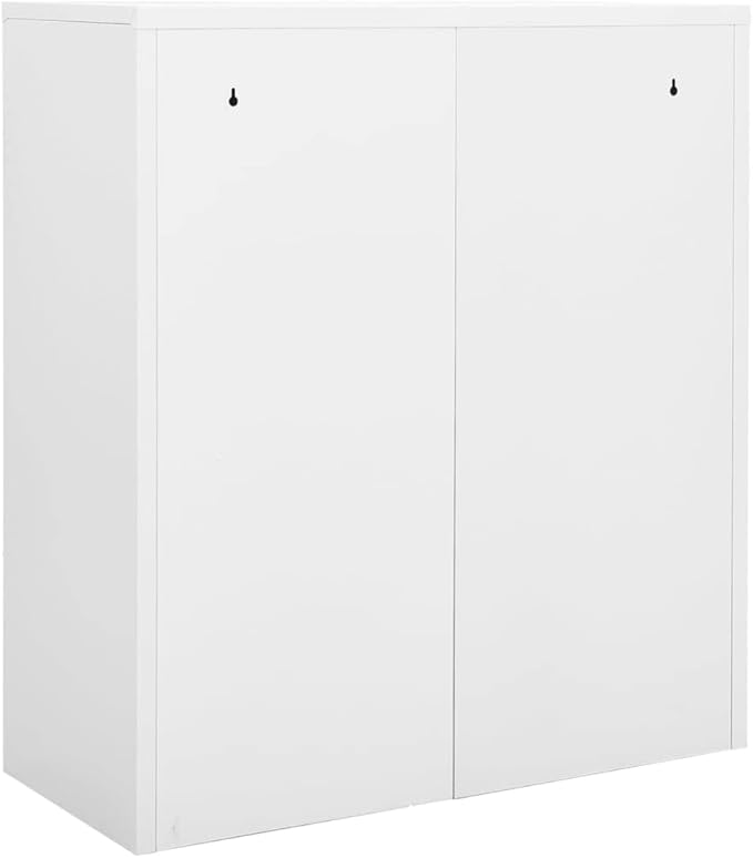 Office CabinetStorage Cabinet Steel Office Storage File Cabinet Storage Cabinet for Home Office Garage for Bedroom Living Room White 35.4x15.7x40.2 Steel
