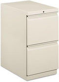 Hon Brigade Standard Height Pedestal - 15 X 22.9 X 28 - 2 X File Drawer[s] - Security Lock - Light Gray