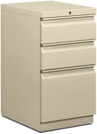 Hon Brigade Series R Pull Pedestal Box/Box/Files-Mobile PedBox/Box/FileR Pull15x19-7/8x28Putty