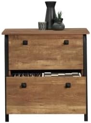 2 Drawer Small File Cabinet with Lock Under Desk Locking Storage Drawers Organizer for HomeModern Office Filing CabinetsOakdk