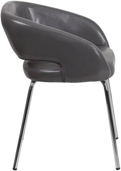 Flash Furniture Fusion Series Contemporary Gray LeatherSoft Side Reception Chair