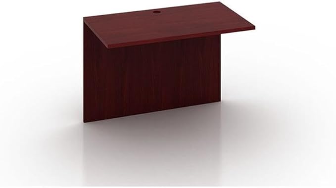 Boss Office Products Holland 66 Executive U-Shape Desk with File Storage Pedestal Mahogany