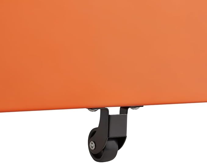 3-Drawer Mobile Filing Cabinet with Lock Legal/Letter Sized Office Storage Suitable for Offices and Study Rooms (YH-Orange)
