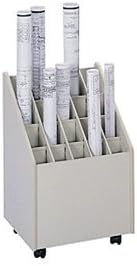 3082 Mobile Roll File 20 Compartment 2.75 sq by Safco
