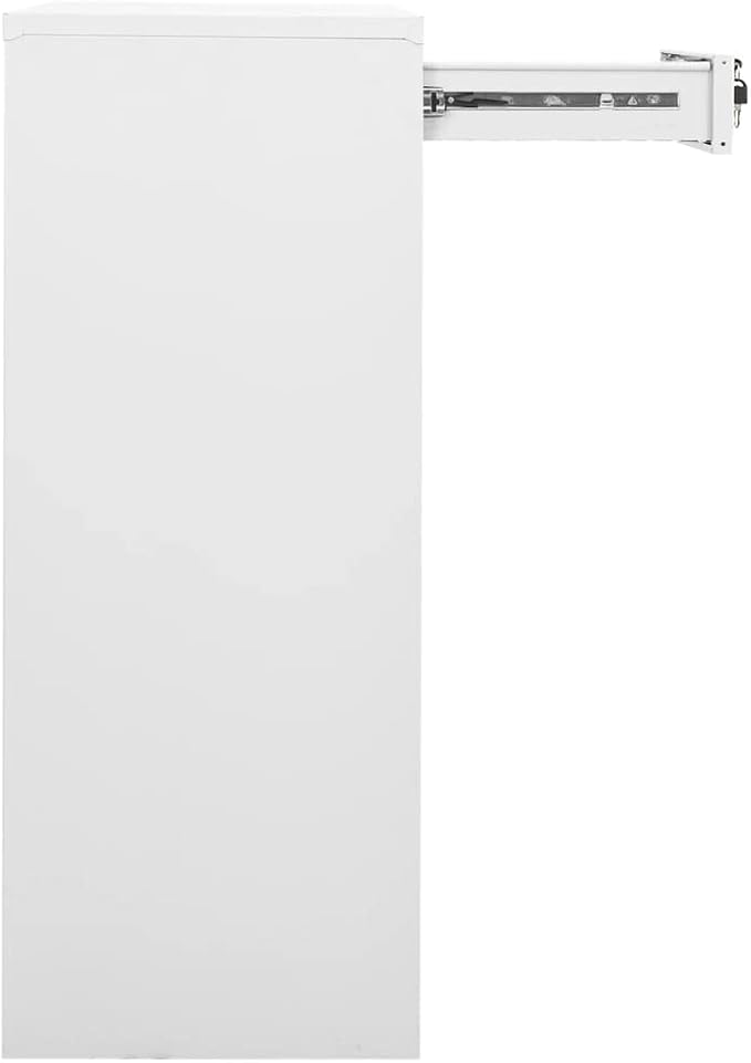Office CabinetStorage Cabinet Steel Office Storage File Cabinet Storage Cabinet for Home Office Garage for Bedroom Living Room White 35.4x15.7x40.2 Steel
