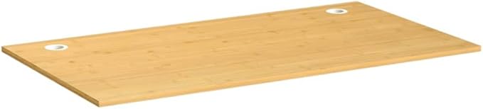 vidaXL Desk Top Tabletop with Cable Hole Dining Table Top for Home Office Standing Desk Frame Table Top Replacement 39.4x23.6x0.6 Bamboo