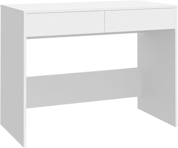 vidaXL Desk White 39.8x19.7x30.1 Chipboard