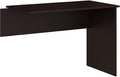 Bush Home Cabot 42W Shell Desk Return in Espresso Oak