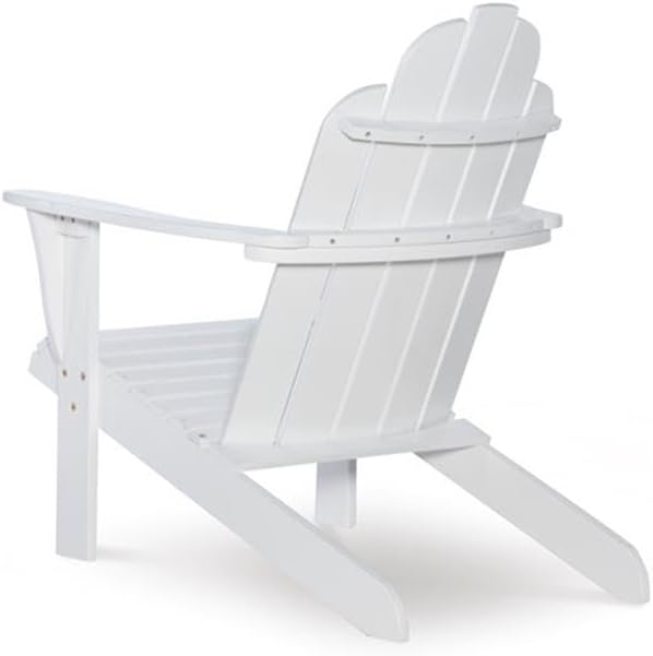 Linon White Adirondack Chair 30.4 wx37.6 dx37.8 h
