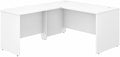 Bush Business Furniture Studio C 60W x 30D L Shaped Desk with 42W Return in White L Workstation for Home or Professional Office