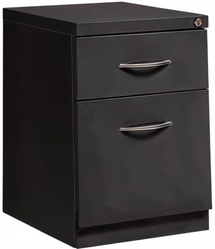 Global Industrial 2 Drawer Box/File Pedestal 15 W x 20 D x 21-3/4H Charcoal
