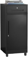 File Cabinets File Filing CabinetSteel Drawer CabinetOffice Multifunctional Storage CabinetUnder Desk with Locking Cabinet File Storage Cabinets(Black)