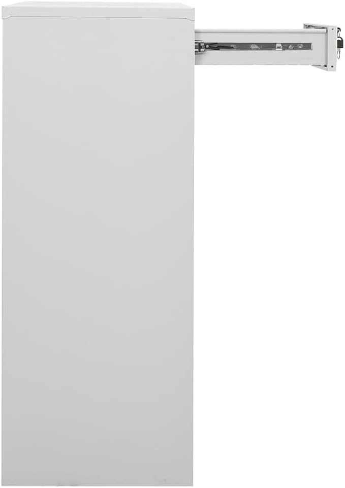 Office CabinetStorage Cabinet Steel Office Storage File Cabinet Storage Cabinet for Home Office Garage for Bedroom Living Room Light Gray 35.4x15.7x40.2 Steel