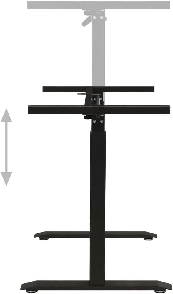 vidaXL Standing Desk Frame Adjustable Legs Computer Desk Base for Home Office