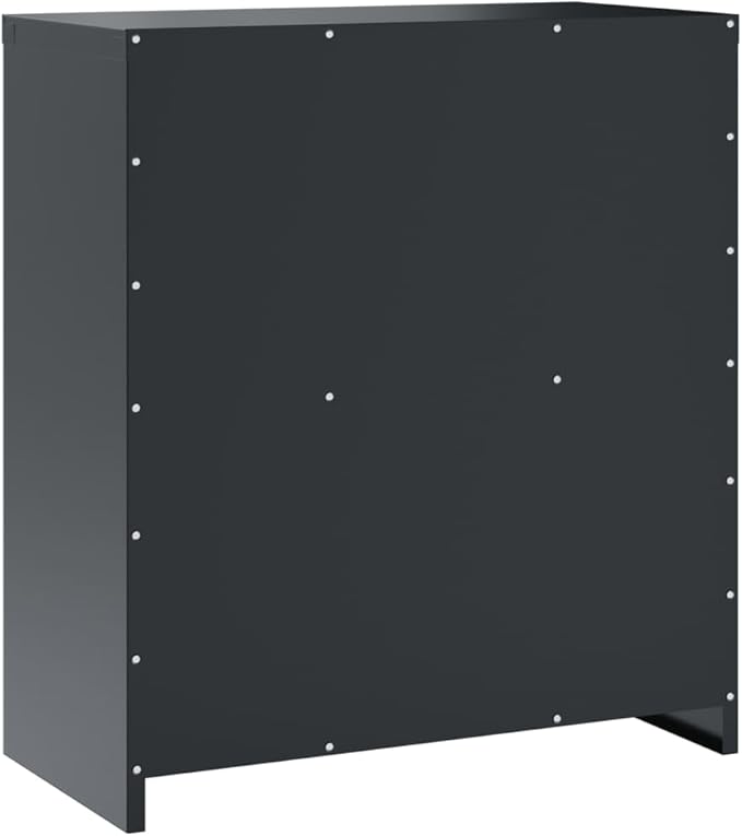vidaXL File Cabinet Lockable Metal Storage Cabinet with Doors Anthracite Steel