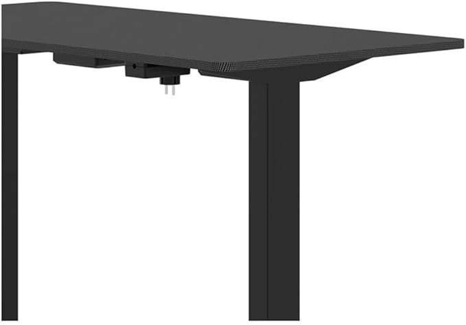 Furniture of America Tilah Metal Height Adjustable Office Desk in Black
