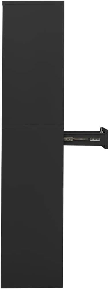 Metal Office Cabinet 70.9 Tall Steel Lockable File CabinetLocking Tool Cabinet Garage Steel Storage Cabinet for Home Office Anthracite 35.4x15.7x70.9 Steel(G)